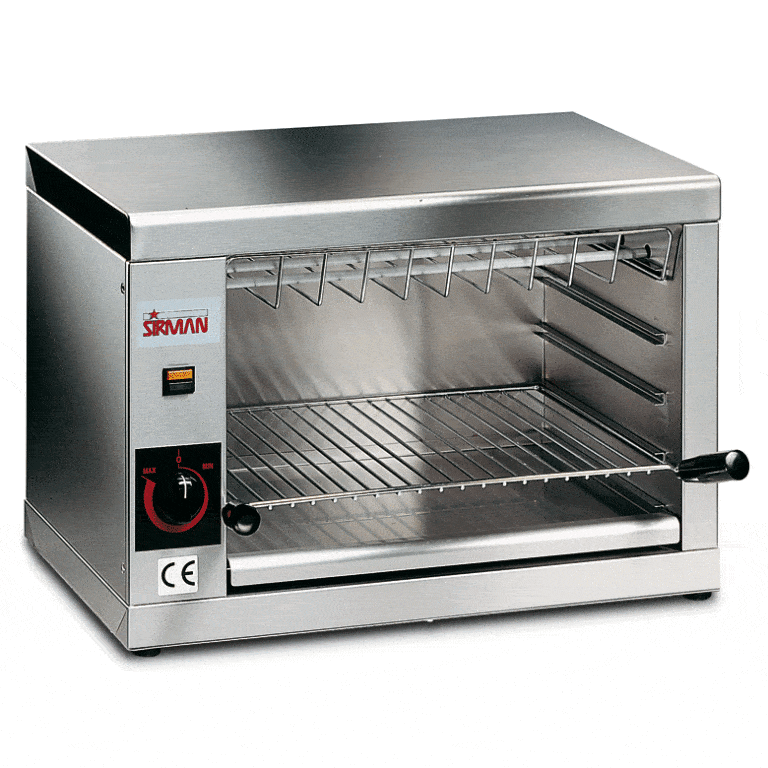 Salamandra Elettrica Royal Catering RCPES-280 - Tostiera Professionale 2500W, Acciaio Inox, 50-300°C - Foto 2