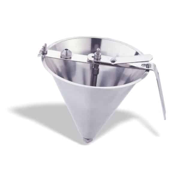 Weis 16067 - Imbuto Da Decantazione In Acciaio Inox Con Supporto - Diametro 8,5 Cm